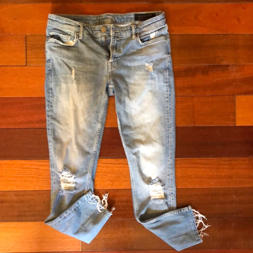 All saints destroyed denim jeans